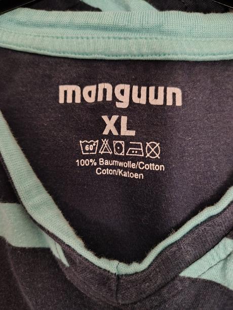 Pánske modré pásikavé tričko, manguun, xl, xl