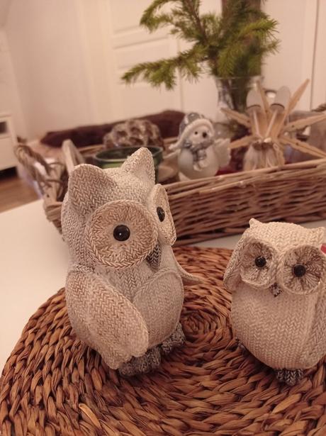 Prekrasne keramicke sovičky - sovy akoby pletene, 