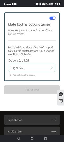 Kód na prvý nákup ploom