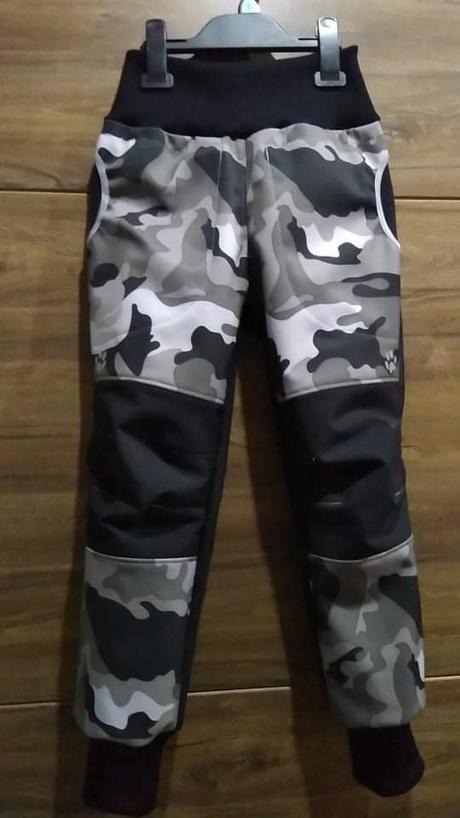 Zimné softshellky kombin.s reflexnym prvkom, 74 - 164