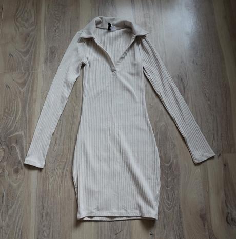 Vrúbkované šaty h& xxs, h&m,xs