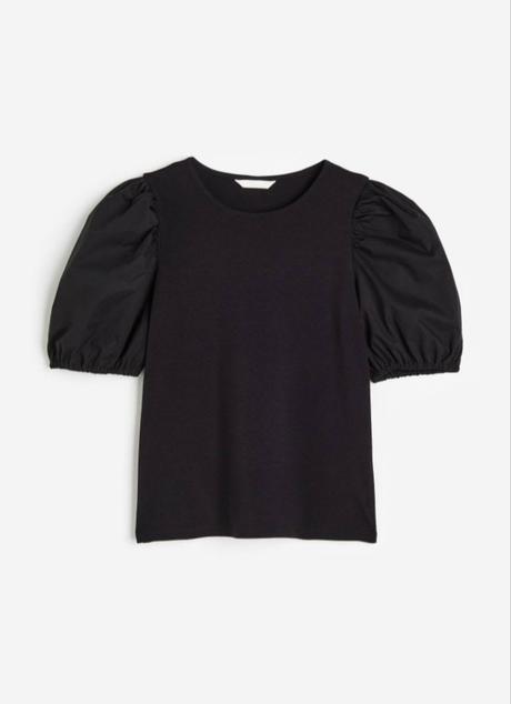 Top s balonovymi rukávmi, h&m,xs