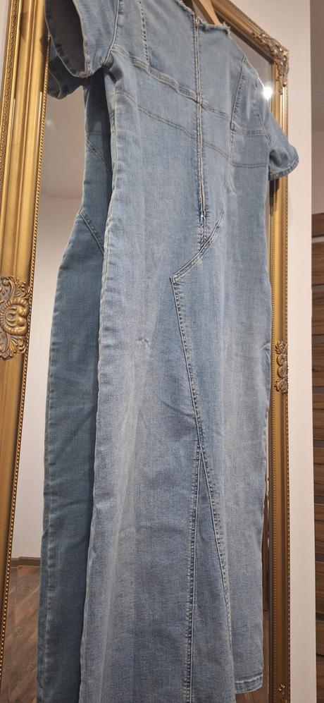 Riflové šaty zara m/l, zara,l