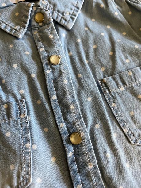 Bodkovaná riflová košeľa reserved, reserved,116