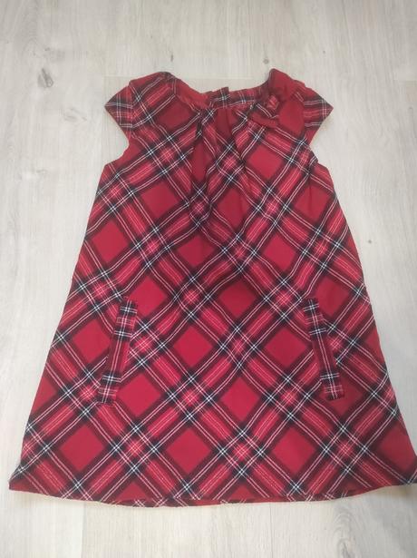 Vianočné karovane šaty, h&m,98