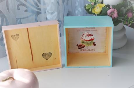 Drevená krabička muffin,