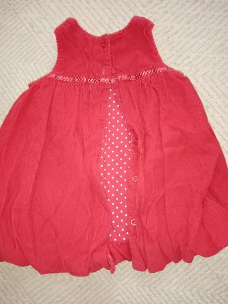 Červené vianocne saty vel. 74 (6-9mes.), mini mode,74