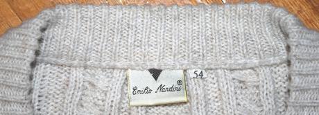 Pánsky teplučký vlnený pulóver, 54