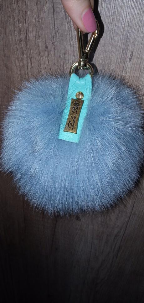 Klucenka doplnok kozusina liska,