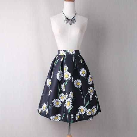 Graffiti midi vintage floral sukna s/m/l, l / m / s