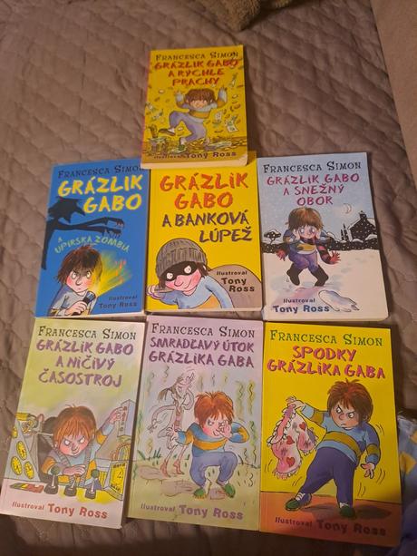 Knihy-grazlik gabo,tigrí tím,mix, 