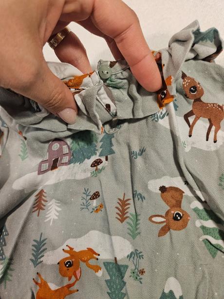 Vianocna tunika/saty, h&m,122