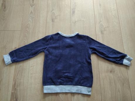 Velúrová mikina h&m, veľ.110/116, h&m,110