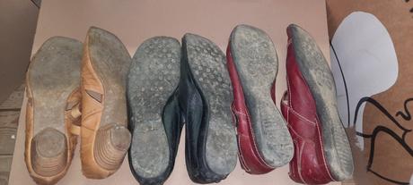 Kožené topánky  - 3 ks, 39