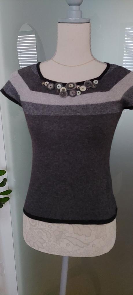 Svetrík vlna kašmír angora, s