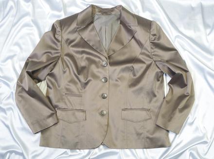 Luxusné saténové sako atelier creation, 48