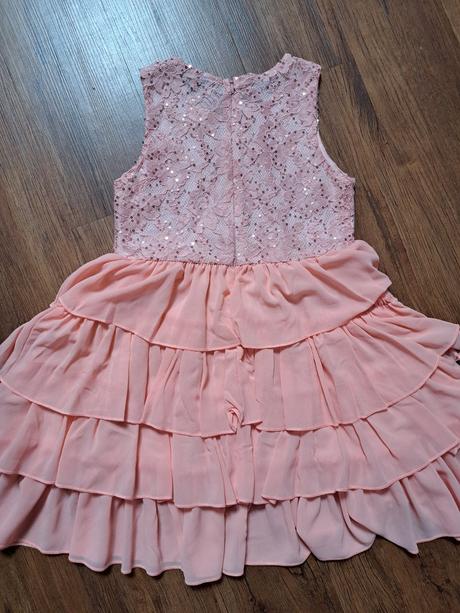 Romantické trblietavé šaty 128/134, 128