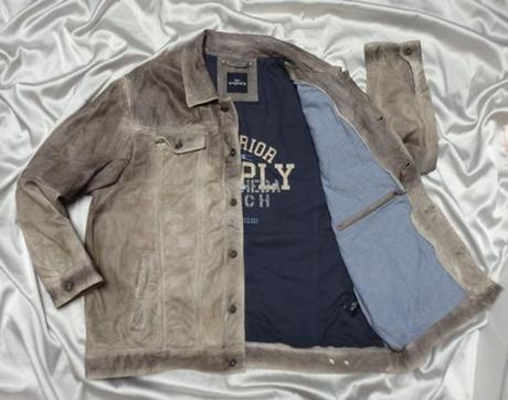 Luxusná kožená bunda, xxl