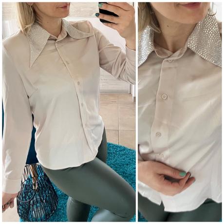 Dámska blúzka s kamienkami (uni), l / m / s
