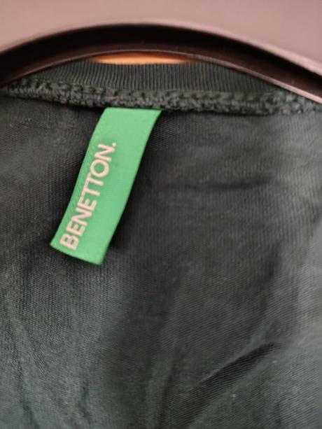 Dámsky tyrkysový elastický top, benetton, s/m, benetton,s