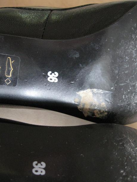 Čierne lodičky s mašličkou, 36