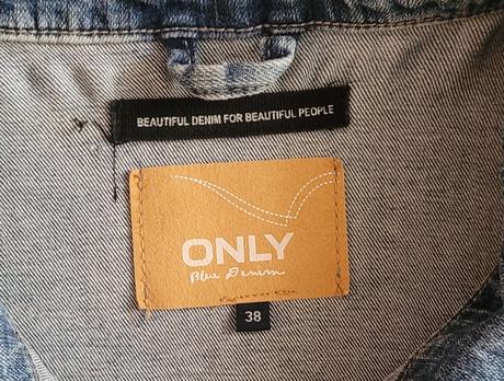 Elastická rifľová bunda, only,m