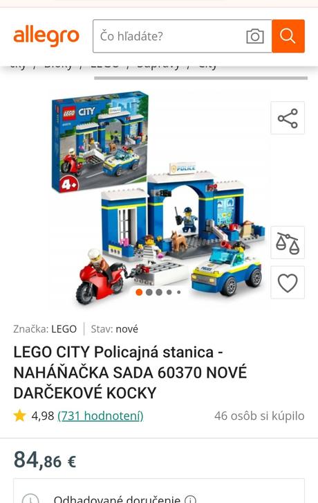 Kompletné lego city 60370, 