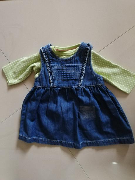 Riflove šaty s tričkom, marks & spencer,62