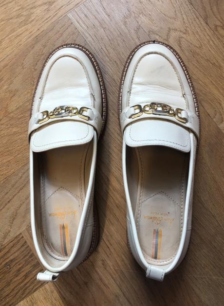 Bledé kožené mokasíny sam edelman 38, 38