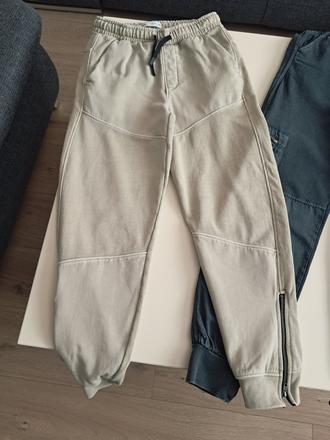 Béžové teplaky so zipsami zara v.152, zara,152