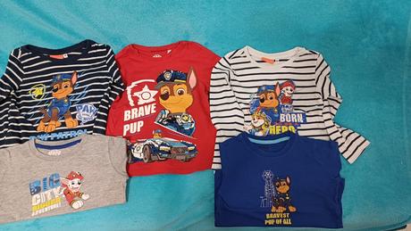 Tričká paw patrol 5ks,veľkosť 104 a 98/104, 104