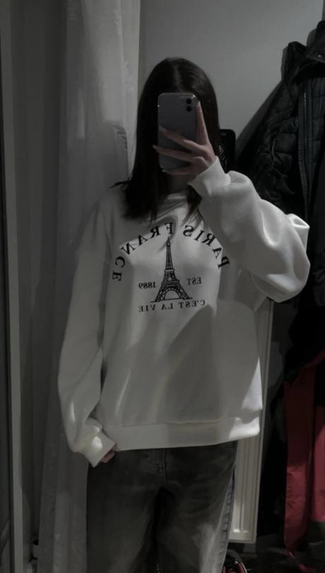 Oversize mikina paris france, xl