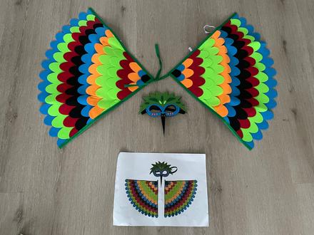 Karnevalova maska papagaj,