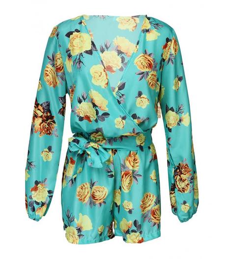 Letny overal floral, s