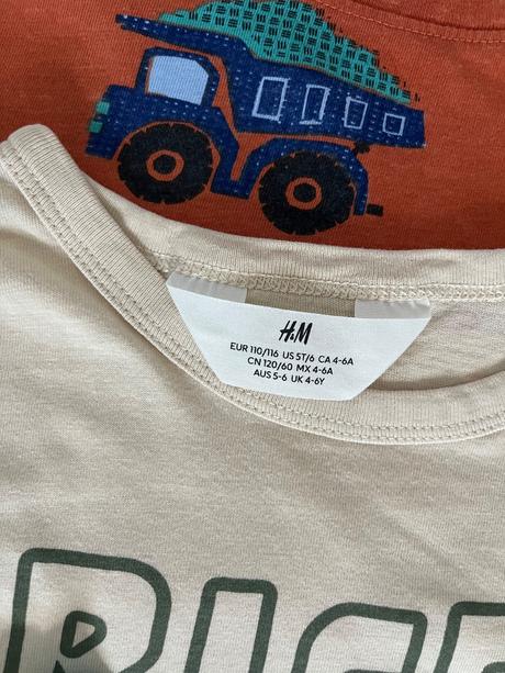 12ks - letné tričká h&m, h&m,110