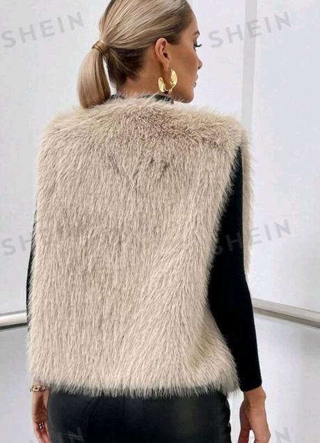 Kožušinová vesta, s