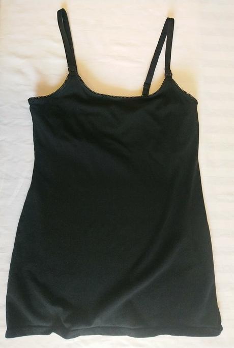 Dámsky čierny elastický top na ramienka, h&m, s, h&m,s