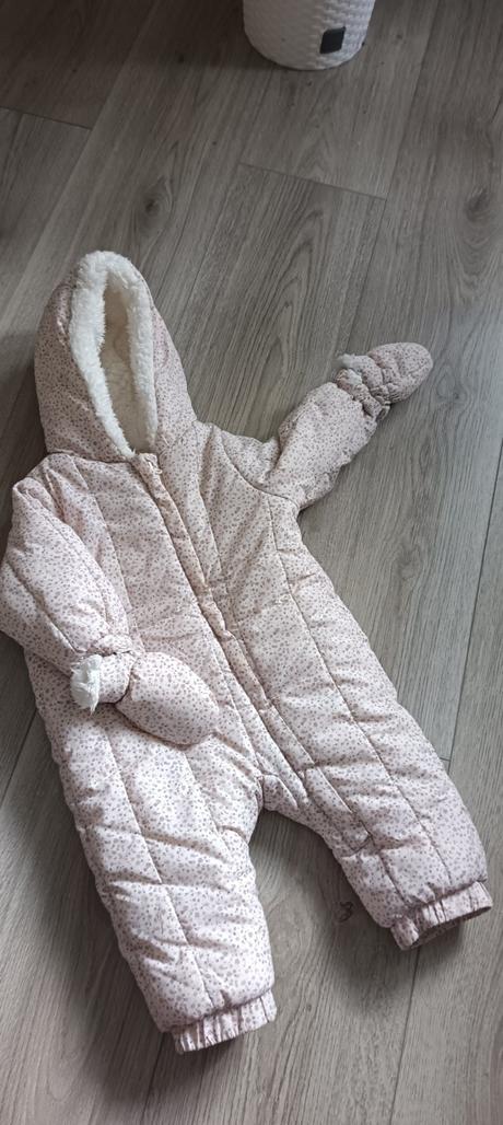Teplá kombinéza pre dievčatko na zimu, zara,68