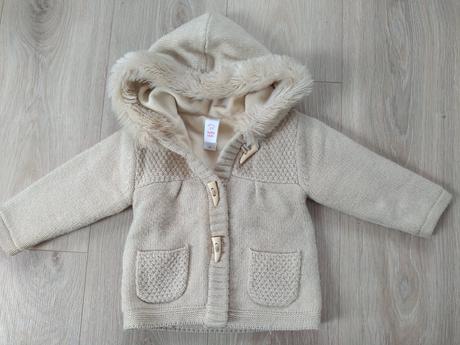 Podteplený dievčenský svetrík, baby club,80