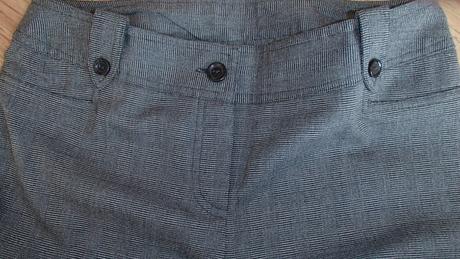 Elegantné akoby vlnené nohavice k saku v.36/38, f&f,36