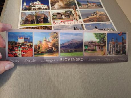 Pohľadnica slovensko unesco a 3d záložka,