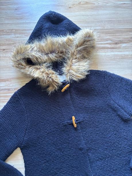 Tmavomodrý kabátik, zara,140