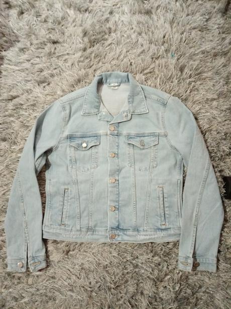 Riflová bunda, h&m,l