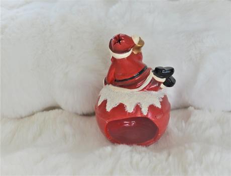 Keramický svietnik santa,