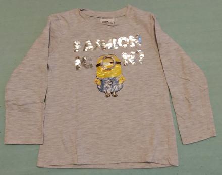 Tričko minions šedé 104, 104