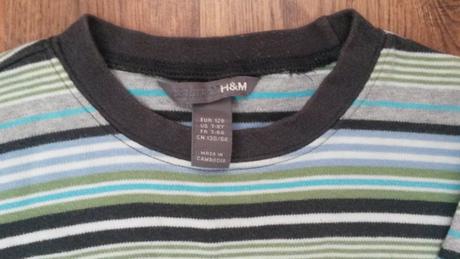 Pasikove tricko - dlhy rukav, h&m,128