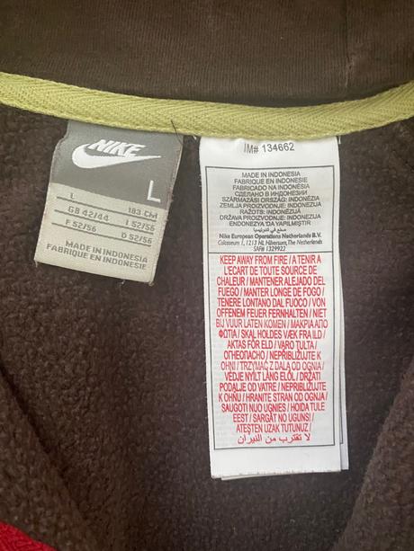 Hnedá pánska mikina nike, nike,l