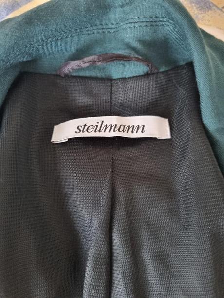 Fľaškovozelené úplet.sako steilmann veľ. m, m