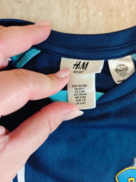 Futbalový dres so šortkami labková patrola, h&m,122