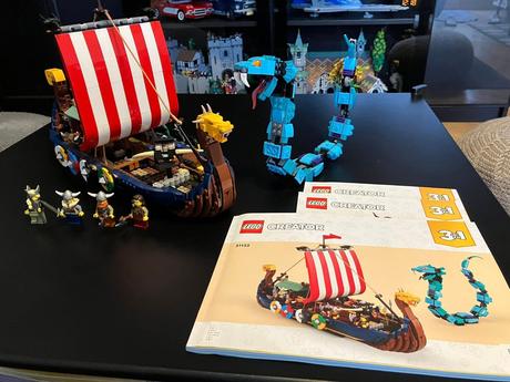 Lego creator 31132 vikingska loď a morský had,, 